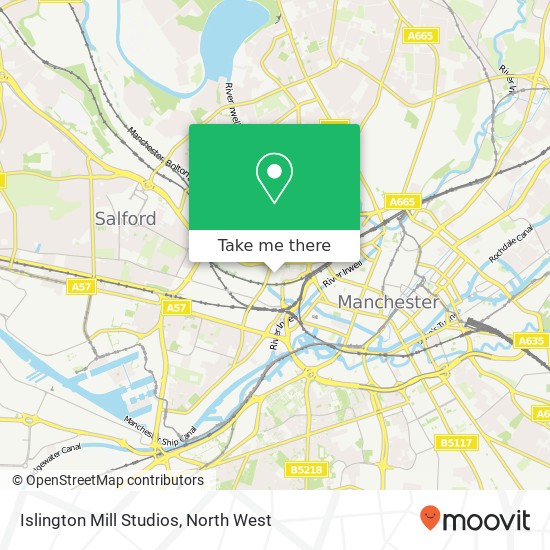 Islington Mill Studios map