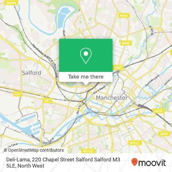 Deli-Lama, 220 Chapel Street Salford Salford M3 5LE map