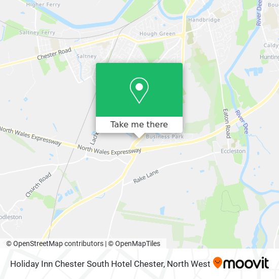 Holiday Inn Chester South Hotel Chester map