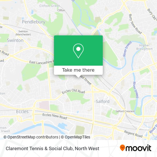Claremont Tennis & Social Club map