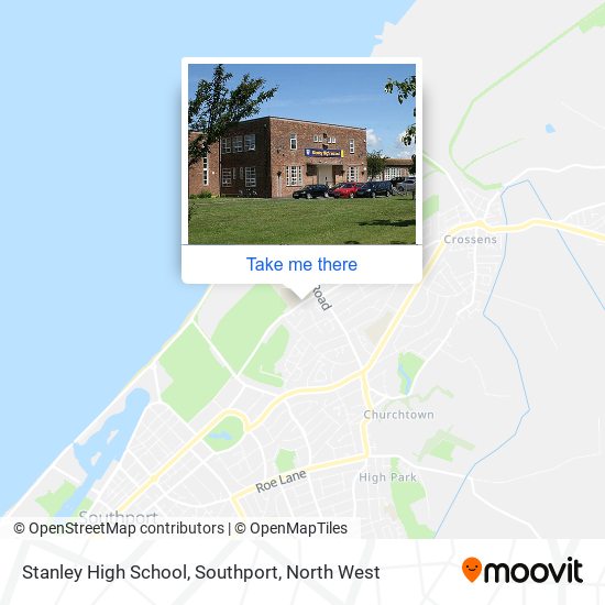 Stanley High School, Southport map