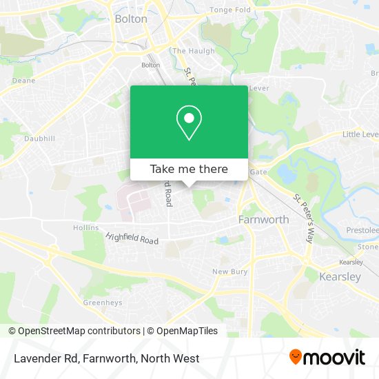 Lavender Rd, Farnworth map