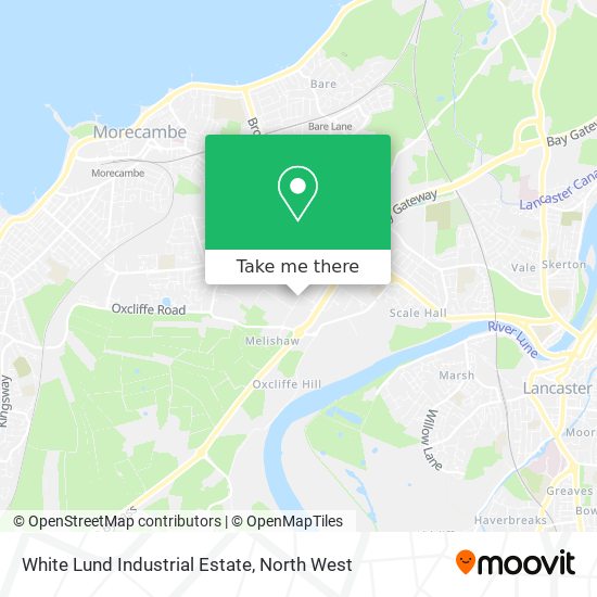 White Lund Industrial Estate map