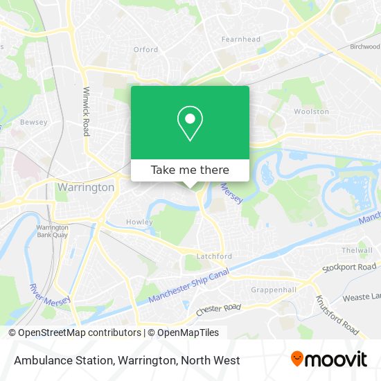 Ambulance Station, Warrington map