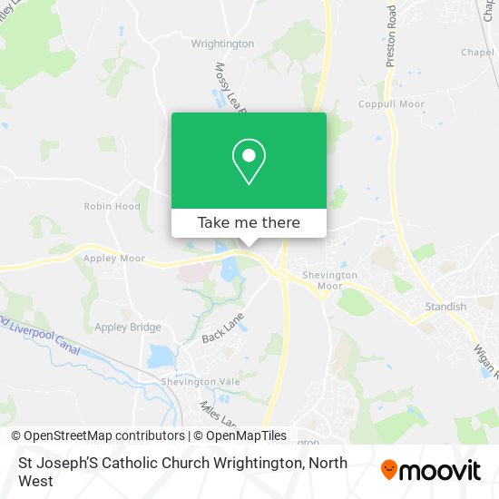 St Joseph’S Catholic Church Wrightington map