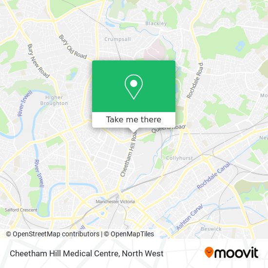 Cheetham Hill Medical Centre map