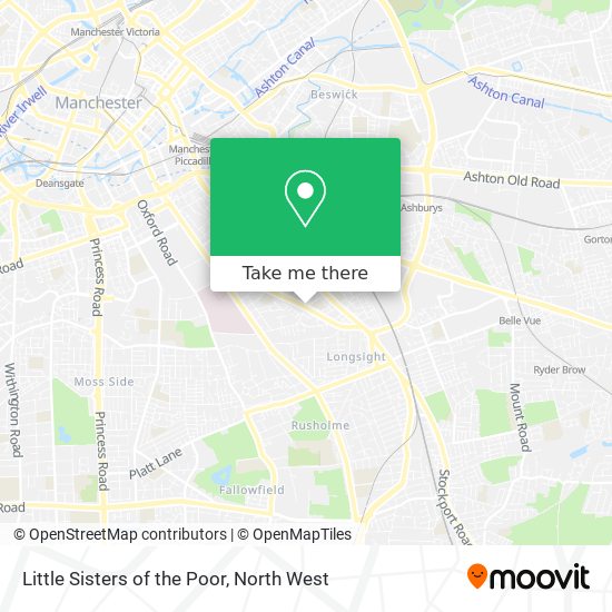 Little Sisters of the Poor map