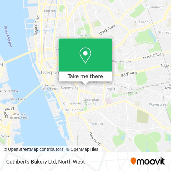 Cuthberts Bakery Ltd map