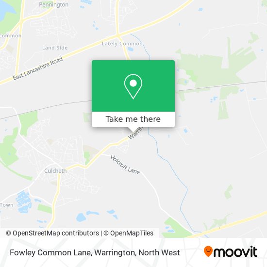 Fowley Common Lane, Warrington map