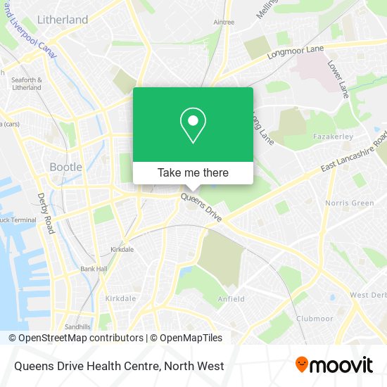 Queens Drive Health Centre map