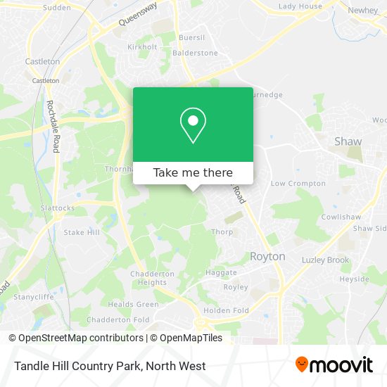 Tandle Hill Country Park map