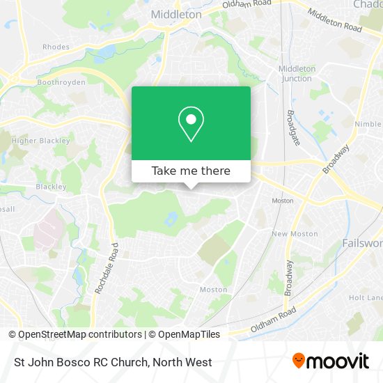 St John Bosco RC Church map