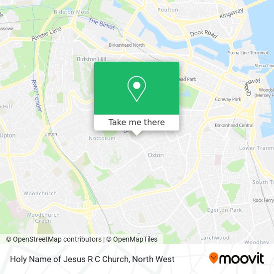 Holy Name of Jesus R C Church map