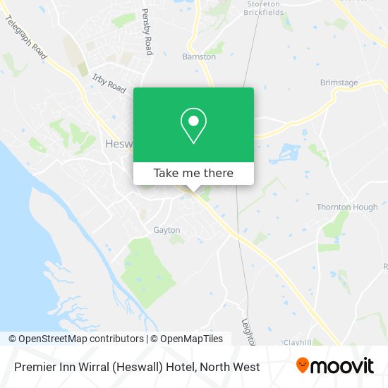 Premier Inn Wirral (Heswall) Hotel map