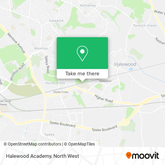 Halewood Academy map