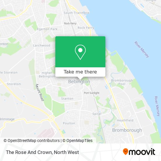 The Rose And Crown map