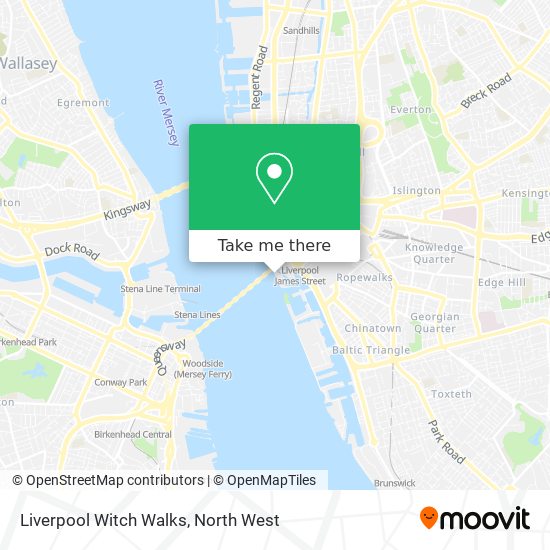 Liverpool Witch Walks map