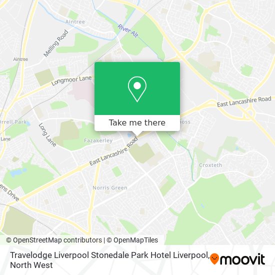 Travelodge Liverpool Stonedale Park Hotel Liverpool map