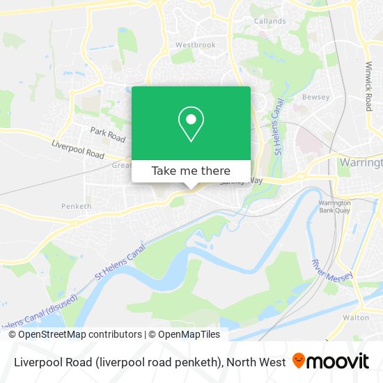Liverpool Road (liverpool road penketh) map