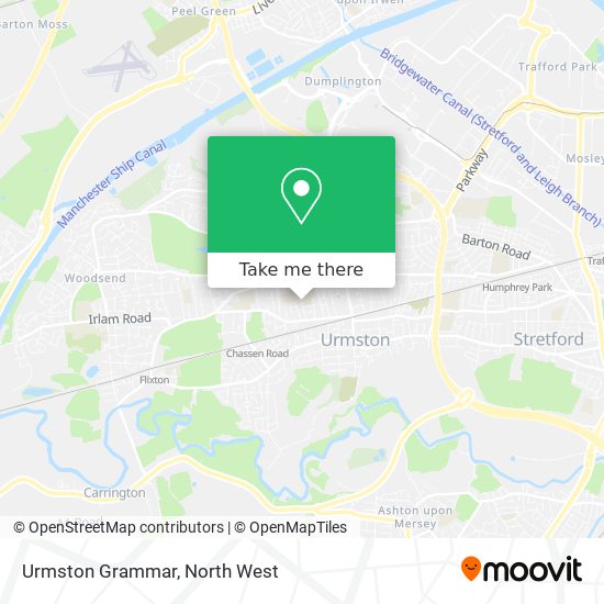 Urmston Grammar map