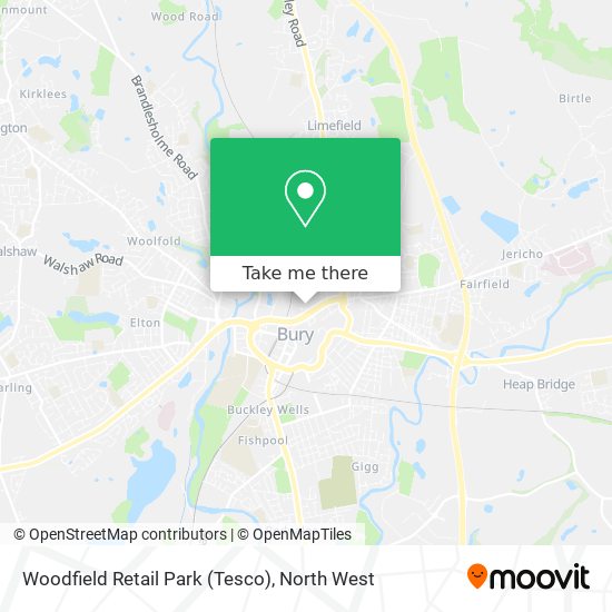 Woodfield Retail Park (Tesco) map