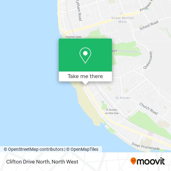 Clifton Drive North map