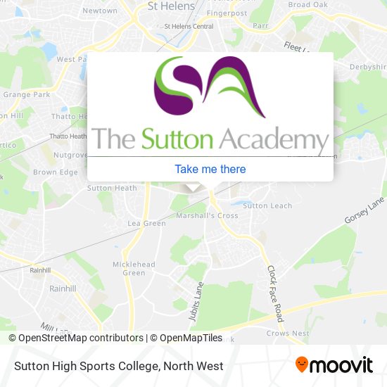 Sutton High Sports College map