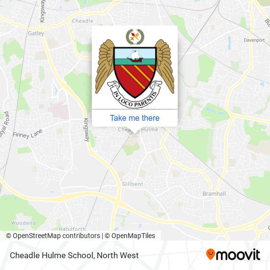 Cheadle Hulme School map