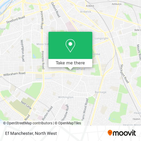 Ef Manchester map