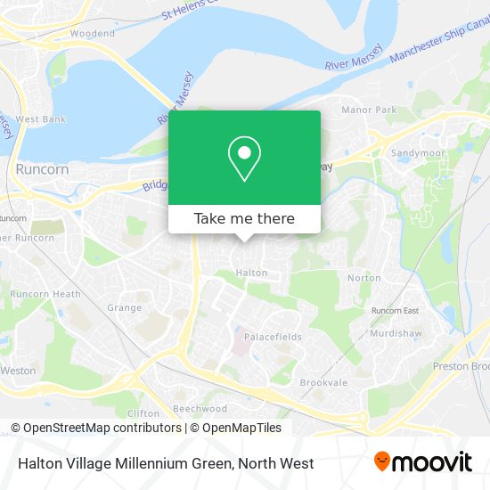 Halton Village Millennium Green map