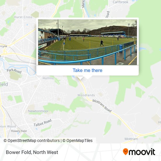 Bower Fold map