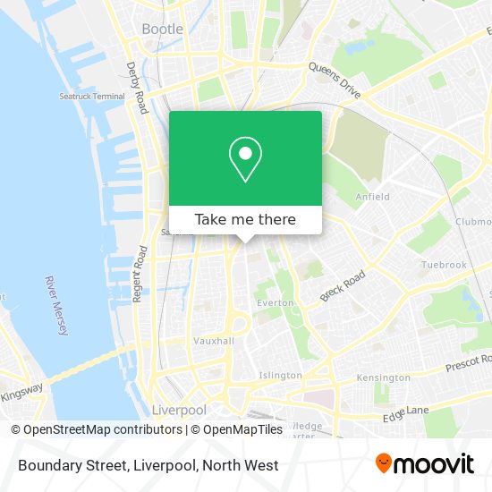 Boundary Street, Liverpool map