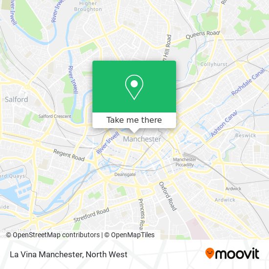 La Vina Manchester map