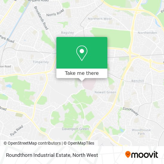 Roundthorn Industrial Estate map