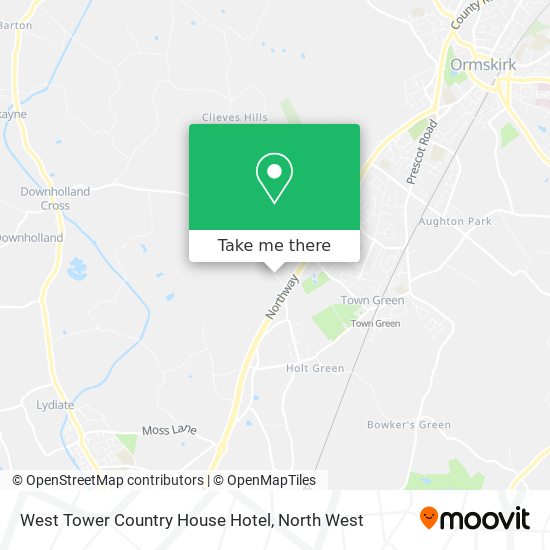 West Tower Country House Hotel map