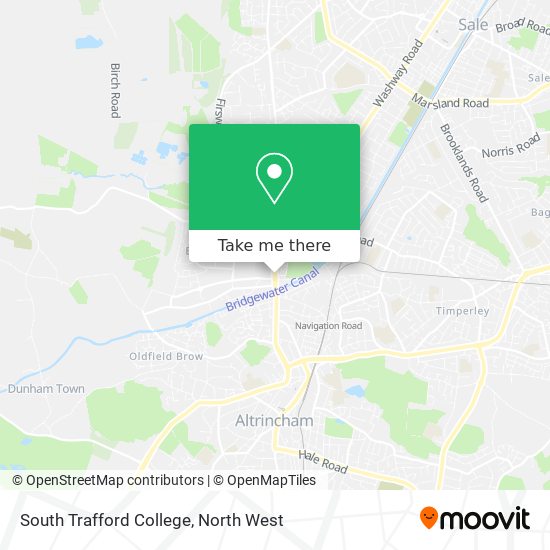 South Trafford College map