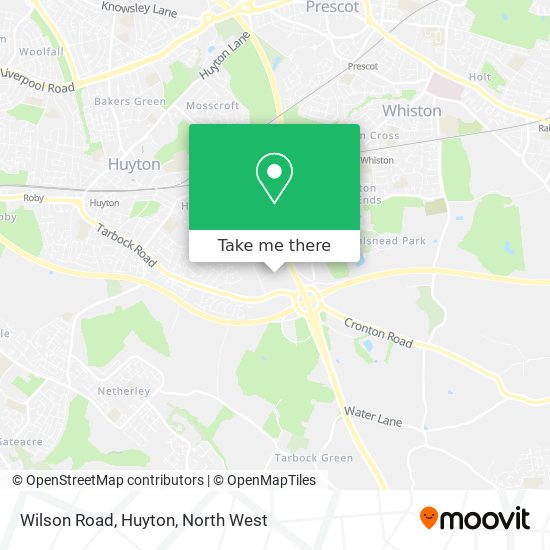 Wilson Road, Huyton map