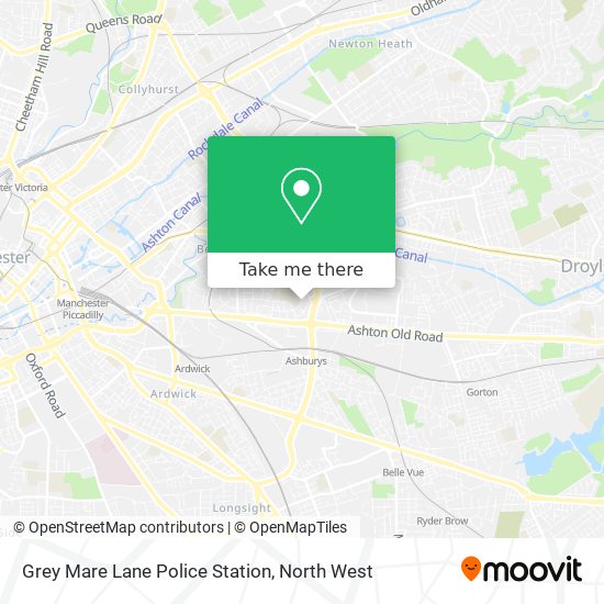 Grey Mare Lane Police Station map