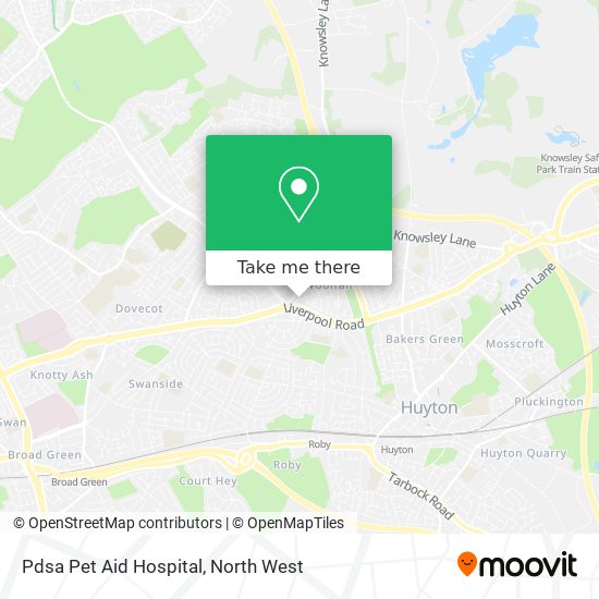 Pdsa Pet Aid Hospital map