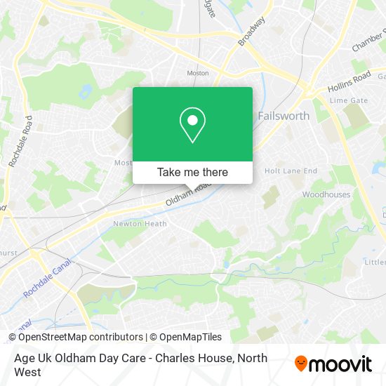 Age Uk Oldham Day Care - Charles House map