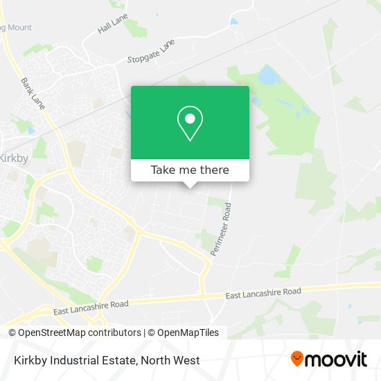 Kirkby Industrial Estate map