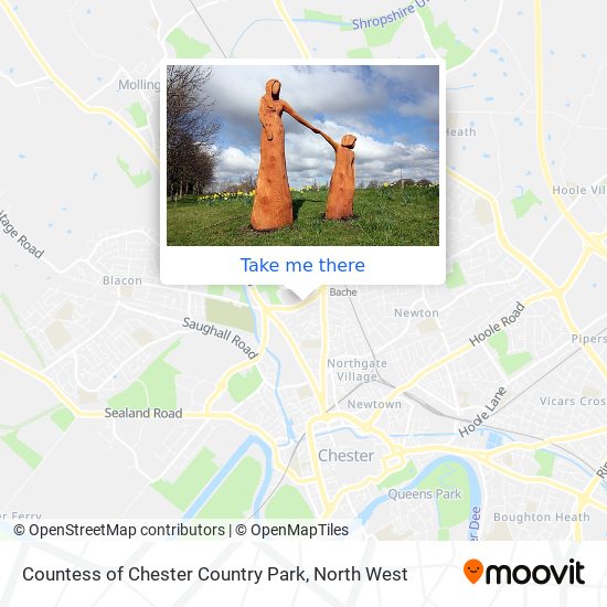 Countess of Chester Country Park map