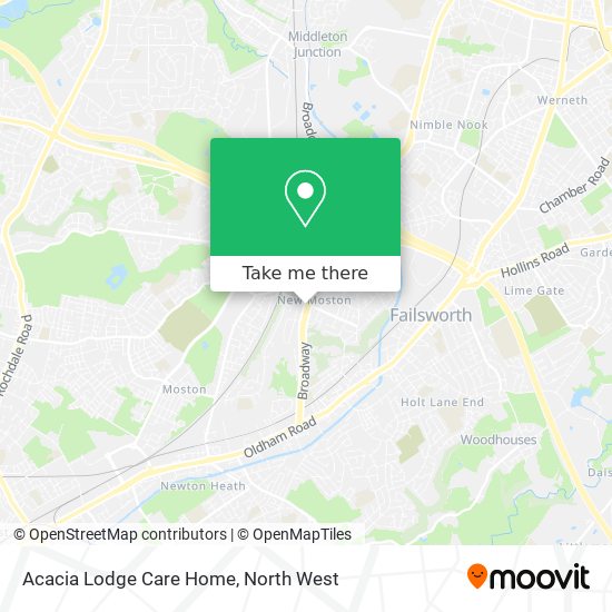 Acacia Lodge Care Home map