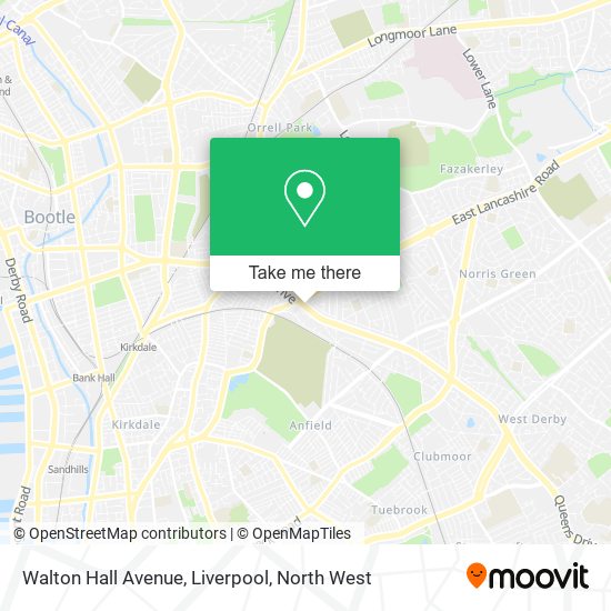 Walton Hall Avenue, Liverpool map