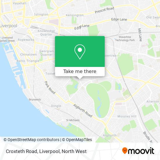Croxteth Road, Liverpool map