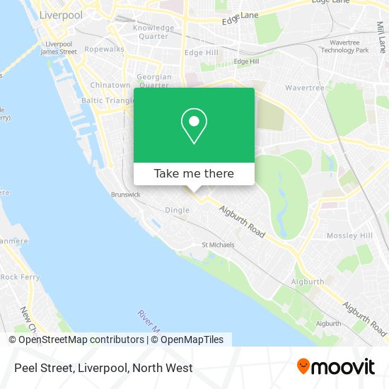 Peel Street, Liverpool map