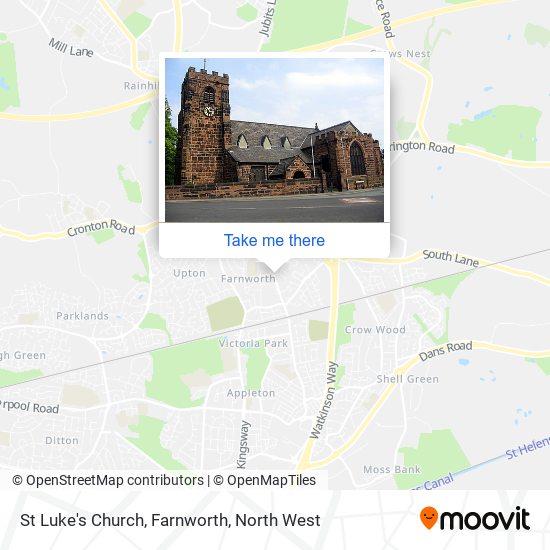 St Luke's Church, Farnworth map