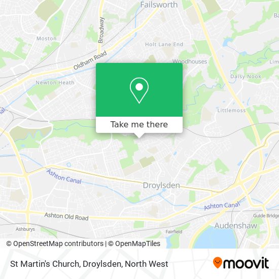 St Martin's Church, Droylsden map