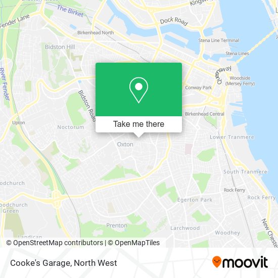 Cooke's Garage map