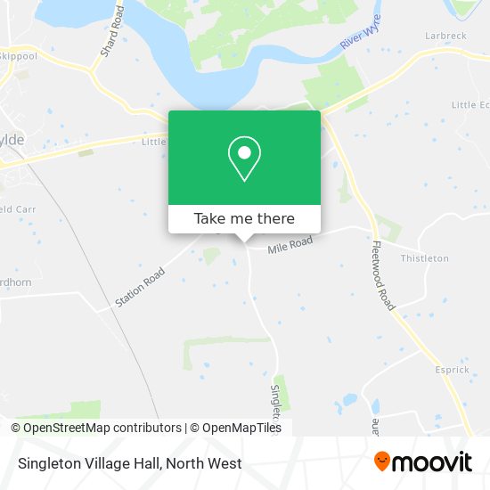 Singleton Village Hall map